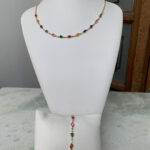 A Conjunto colorido em gota