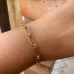 A Pulseira com elos retangulares