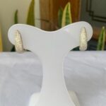 A Argola cravejada no ródio branco