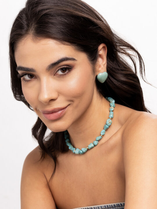 A Conjunto de pedras azul turquesa