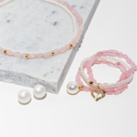 A Conjunto em quartzo rosa